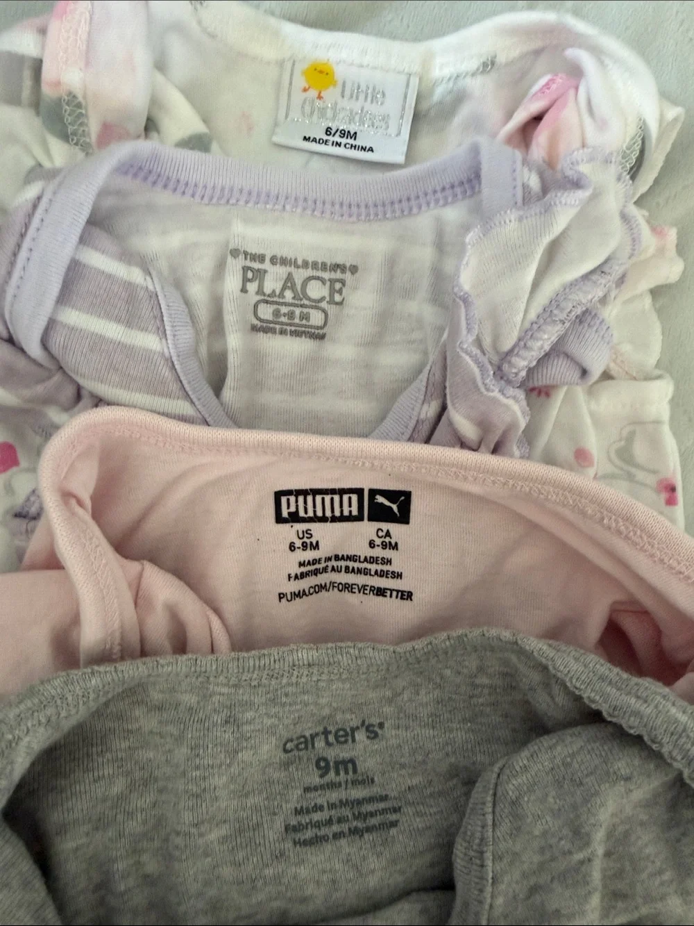 Baby Girls Mix n match Onesies & Leggings 6-9months